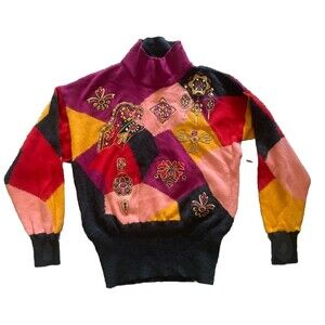 Vintage Escada Wool Sweater Bergdorf Goodman on the Plaza New York Size 40